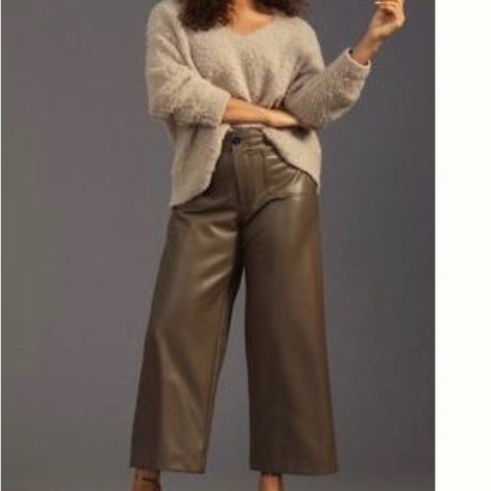 Anthropologie Maeve Beige Trousers